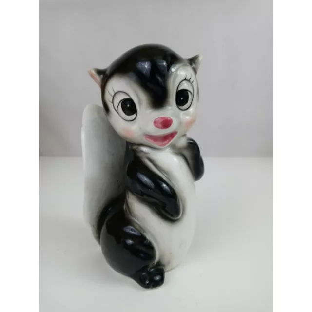 Vintage Pretty Female Skunk Piggy Bank 6" Tall