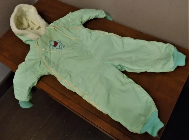 Vintage 1982 Sears Winnie The Pooh Snowsuit Size XL for 32-25 Lb.