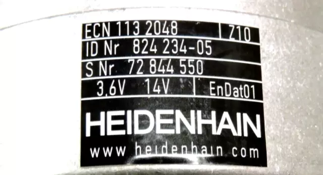 NEW Heidenhain ECN 113 2048 Rotary Encoder 824234-05 / Integral Bearing & Cable