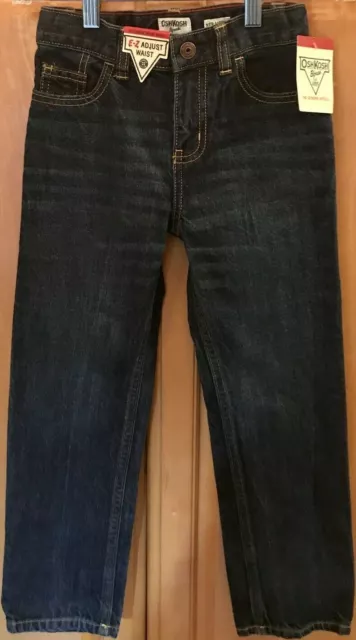 Oshkosh jeans boy’s 7 regular straight leg E-Z adjust waist BNWT