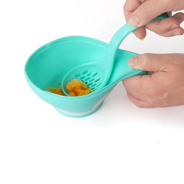 Molinillo 1 pieza fabricante de alimentos para bebés triturador de alimentos para bebés tazón exprimidor para bebés Maunal