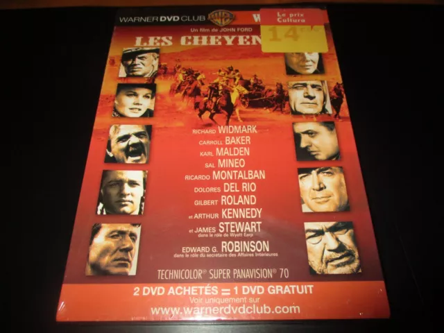 DVD NEUF "LES CHEYENNES" Richard WIDMARK, Karl MALDEN, James STEWART - western