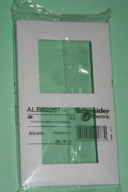 Plaque De Sortie Double Alvais Alombard ALB81271 Par Schneider Electric - Pour Installation Intérieure