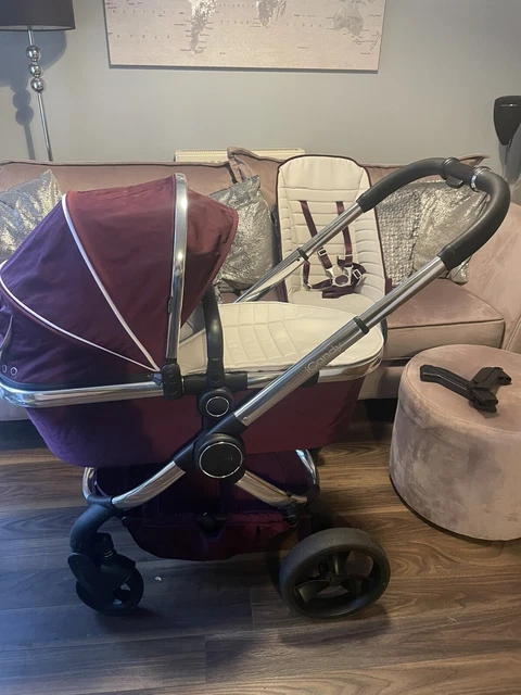 iCandy Peach 5 Damson And Chrome Travel Bundle Pram Pushchair