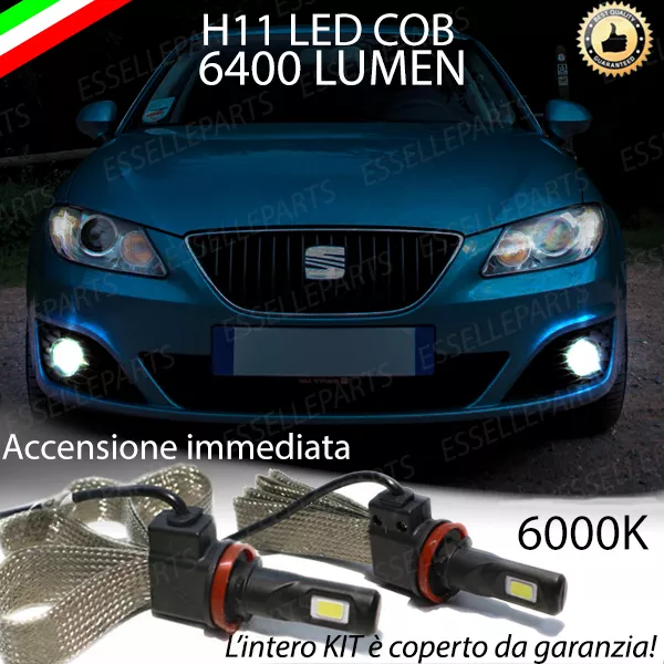 Coppia Lampade H11 Led Canbus Fendinebbia Seat Exeo 6400L 6000K