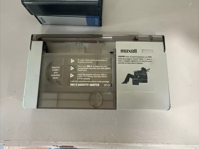 Maxell Vhs-C Cassette Adaptor ~ Play Vhs-C On Vhs Standard Vcr Vp-Ca Vcr