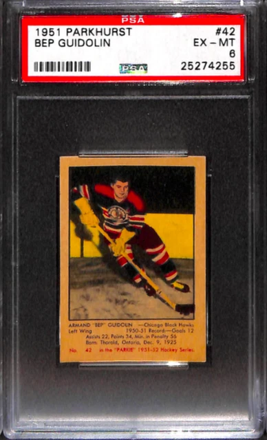 1951 Parkhurst #42 Bep Guidolin Psa 6 25274255