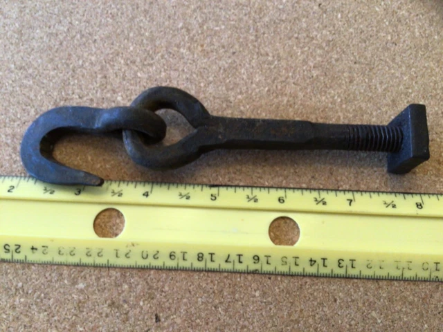 Rare Blacksmith Made Hook & Eye Bolt Excellent 9