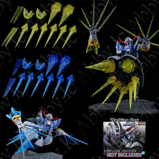 for RG 1/144 Zeong Mobile Suit Last Shooting Effect Parts Set Clear Yellow Blue