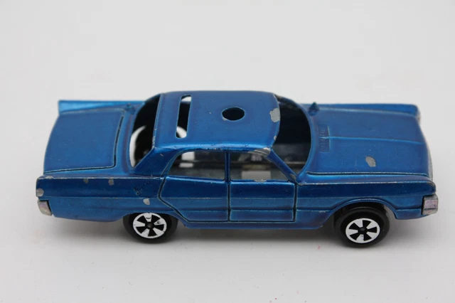 Majorette Plymouth Fury Police N°216 – Bleu – 1:60 – Blister Scellé – Fabriqué En France