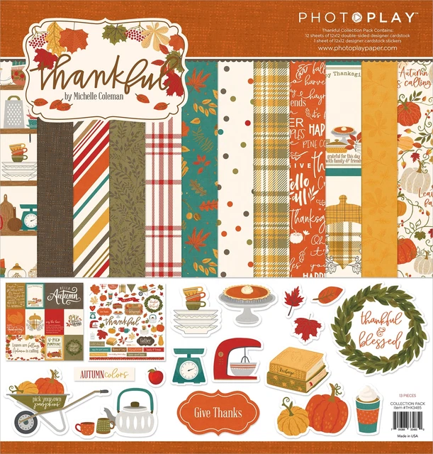 PhotoPlay Collection Pack 12"X12"-Thankful -PTHK3485