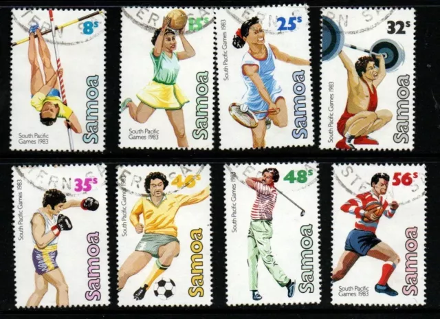 Samoa Sg639/46 1983 South Pacific Games  Used