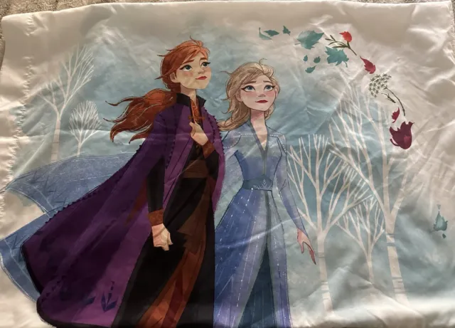 Soft reversible standard Pillow Case Disney FROZEN II Anna Elsa Olaf “In My Elem