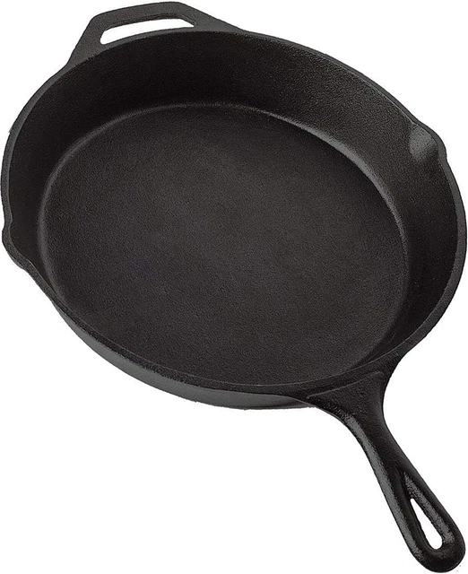 12 INCH PRESEASONED Cast iron skillet OvenSafe Large Frying Pan Non