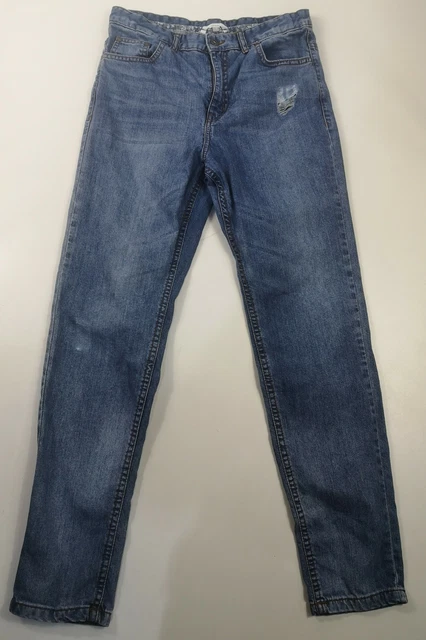 Jeans Denim Da Ragazza John Lewis Slim Dright Fit Blu Scuro Lavaggio Età 14 Anni