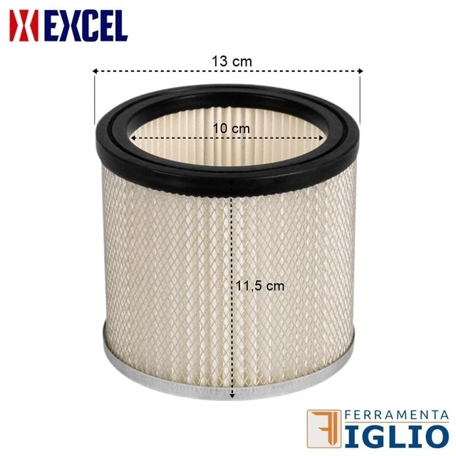 Filtro Ricambio Per Aspiracenere - Universale Corazzato HEPA H12,5x10,8cm - Foto 5