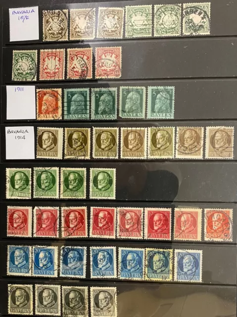 Bavaria - Bayern - 1876-1920 - Selection Of Used Stamps - 23/113