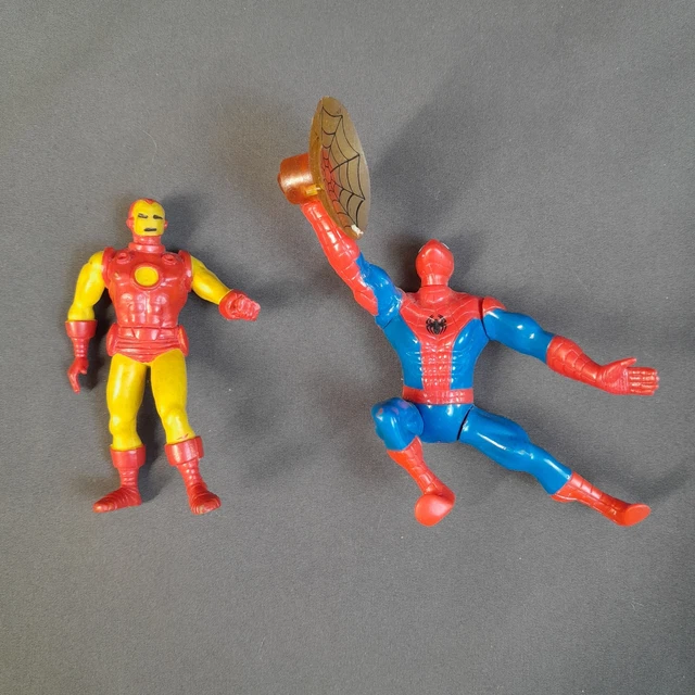 Stickers 3D Spider-Man Et Iron Man - Décalcomanie Murale Réf. 52474, Collection Marvel