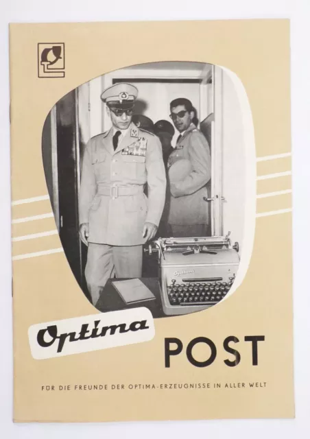 Optima Post Máquina de Escribir Revista 1960