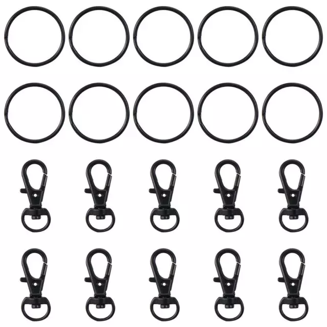 KEY CHAIN KIT 30x Rings 30x Chains Metal Key Chain Rings For Keys
