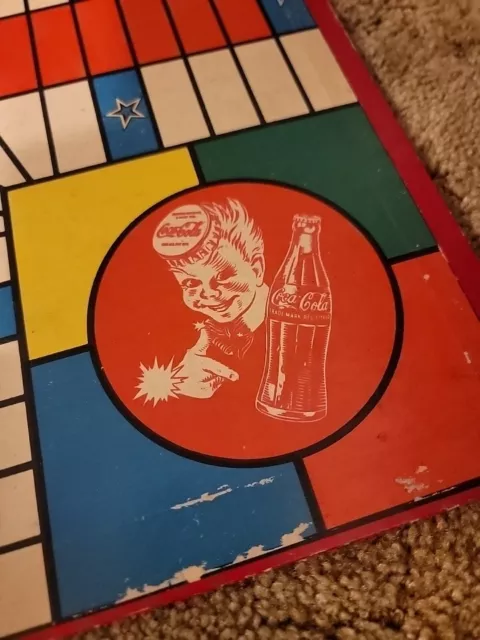 Rare Rare Rare Vintage Milton Bradley Coca Cola Board Game Displays Great!