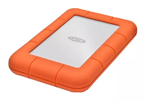 LaCie Rugged MINI 1TB externe Festplatte USB3.0 LAC301558 in silber / orange