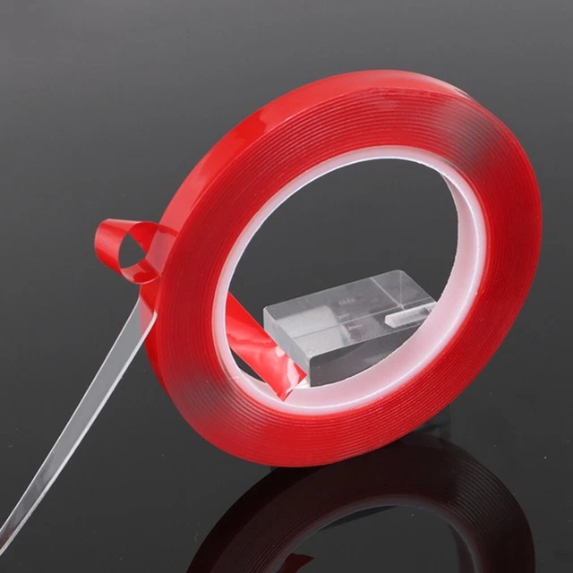 1 Roll 300cm New Elastic Glue Transparent Double-sided Car Sticker Adhesive Tape