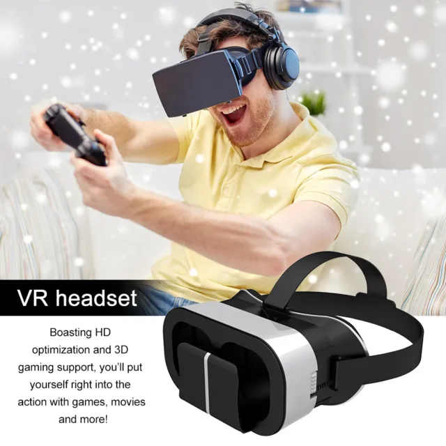 Gift VR Headset Video Games Movies HD Virtual Reality 3D Glasses With Controller