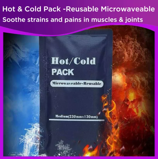 Hot & Cold Pack Reusable Microwaveable Heat Ice Gel Pack First Aid Pain Relief