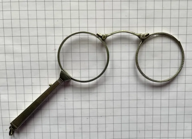 Lorgnette Lorgnon Binokel Stabbrille um 1900