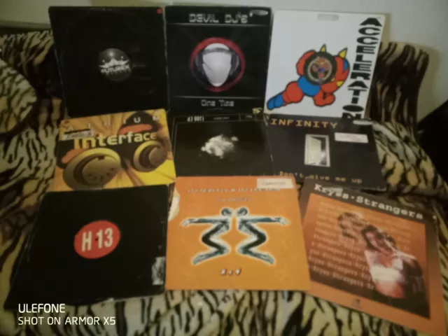 JOB LOT 9X Makina-Bounce-spanish techno 12" ADN SOUND/BIT MUSIC/H13/BLANCO NEGRO