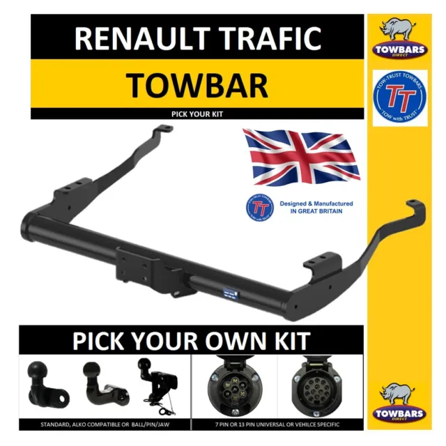 Towbar to fit Renault Trafic Van (Mark III) Mid 2014 on TowBar Towball Electrics