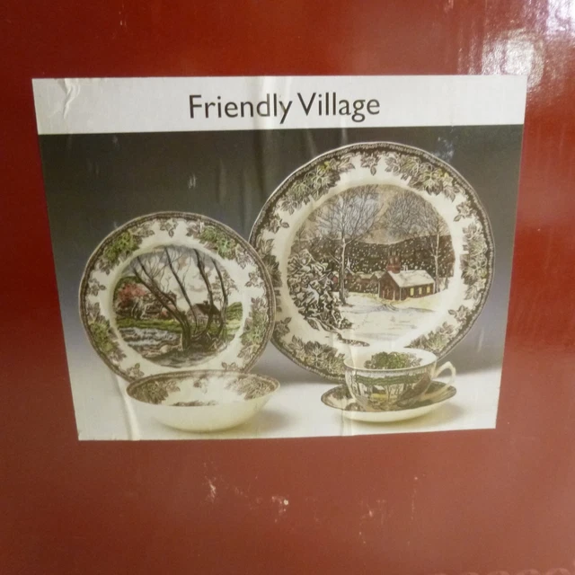 Friendly Village - 5 Piece Place Setting by Johnson Bros w Box