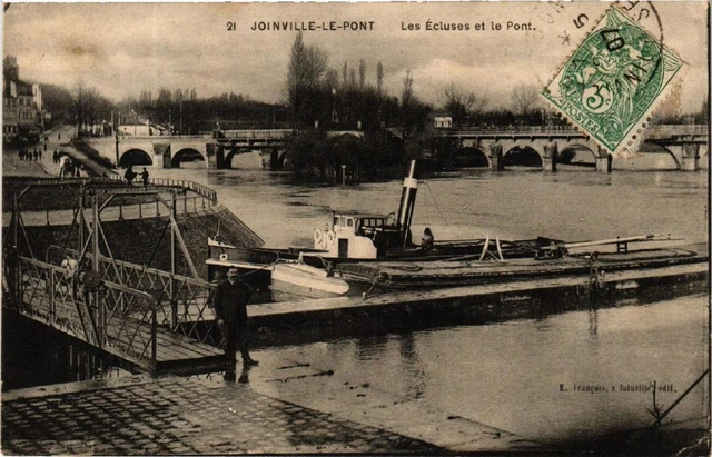 CPA JOINVILLE-le-PONT Les Ecluses et le Pont (600307)