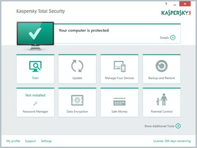 Kaspersky Total Security 2024 - (1 Device- 1 Year) | Digital Version 3