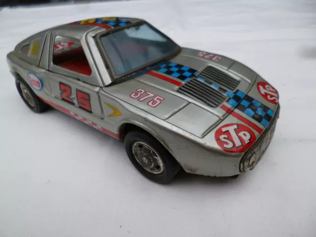 Mercedes C111 Auto Modellauto  Blechspielzeug YONE Made in Japan ca. 17cm ESSO