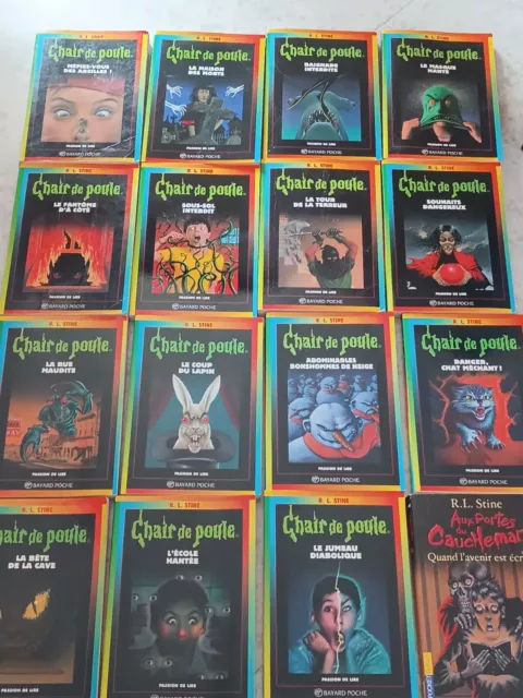 CHAIR DE POULE / Lot de 16 Livres. R.L STINE