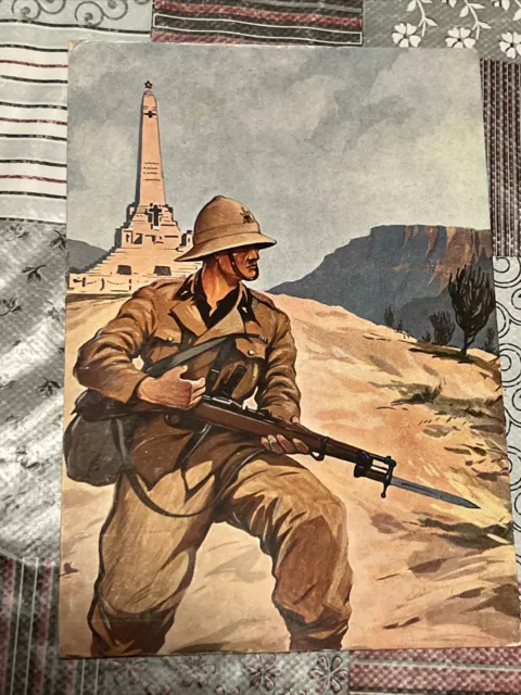 cartolina militare coloniale 101 legione libica mobilitata Aoi