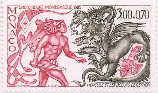 Monaco #YT1494 MNH 1984 Hercules Heracles Cattle Geryon [B108]