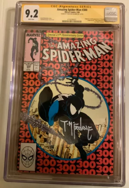 Amazing Spider-Man #300 CGC 9.2 Signed by Todd McFarlane SS White Pages Marvel