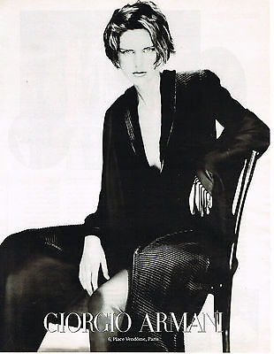 PUBLICITE ADVERTISING  1997   GIORGIO  ARMANI  haute couture 