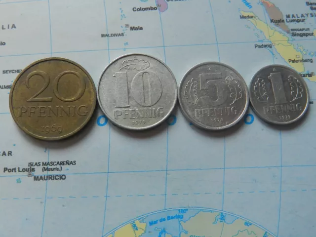 Ddr Lote De 4 Monedas