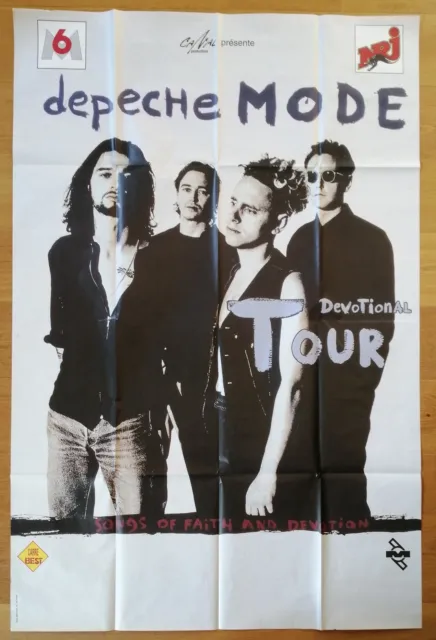 DEPECHE MODE original french huge concert poster '93