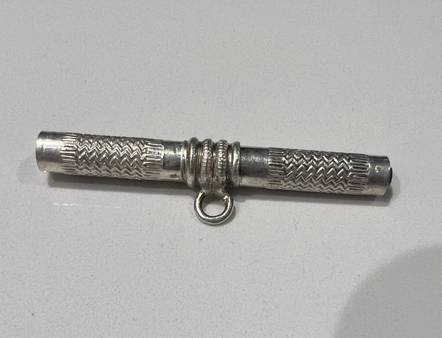 CHAINE GILETIERE MONTRE Gousset Ancien Argent Massif Antique Solid