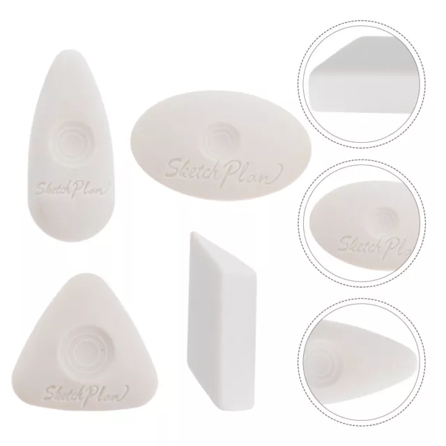 4 Pcs Art Eraser Student Teacher Present Erasers for Drawing