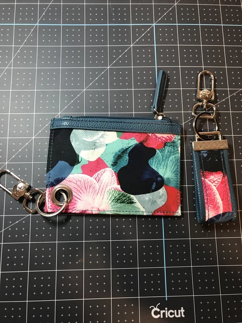 Samantha Brown Floral Coin Wallet and Key Chain NWT