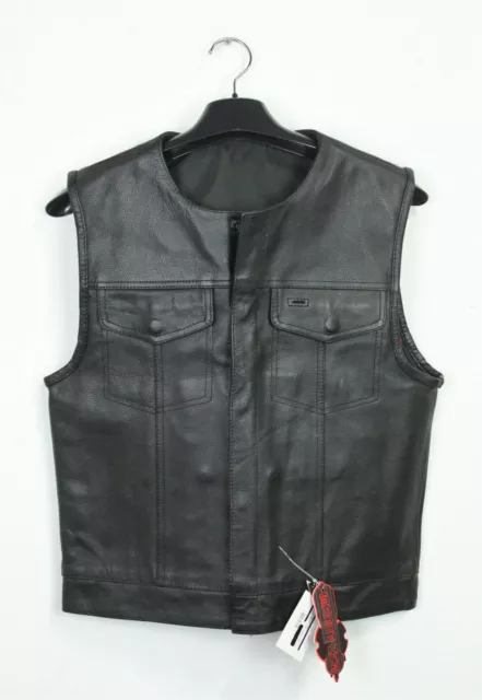 Z1R Black Leather 338 Vest - Size S Part Number - 28300354