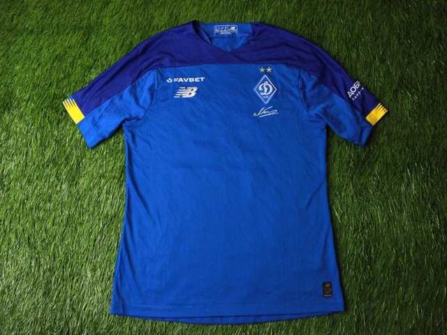 Dynamo Kiev Ukraine # 19 2019/2020 Match Worn Football Jersey Away New Balance L