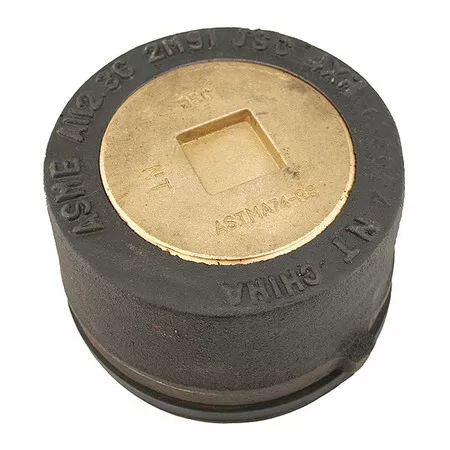 JONES STEPHENS C36114 Cast Iron, Plug: Countersunk, Cleanout with Gasket