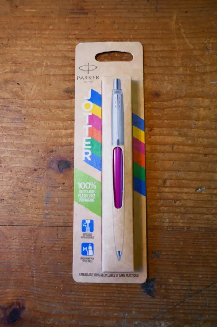 Parker 'Jotter' Ball Point Pen in Pink/Purple - Medium Blue Ink -New in its Box